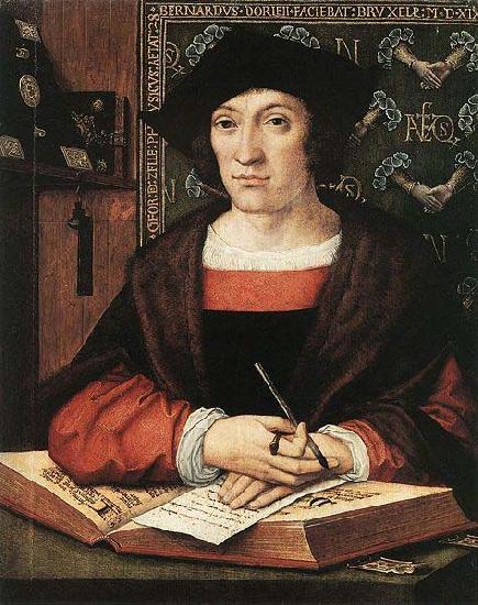 Bernard van orley Joris van Zelle,1519, Oil on oak panel